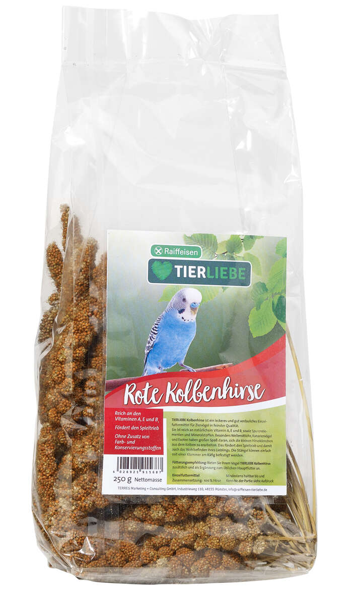 TIERLIEBE Kolbenhirse rot